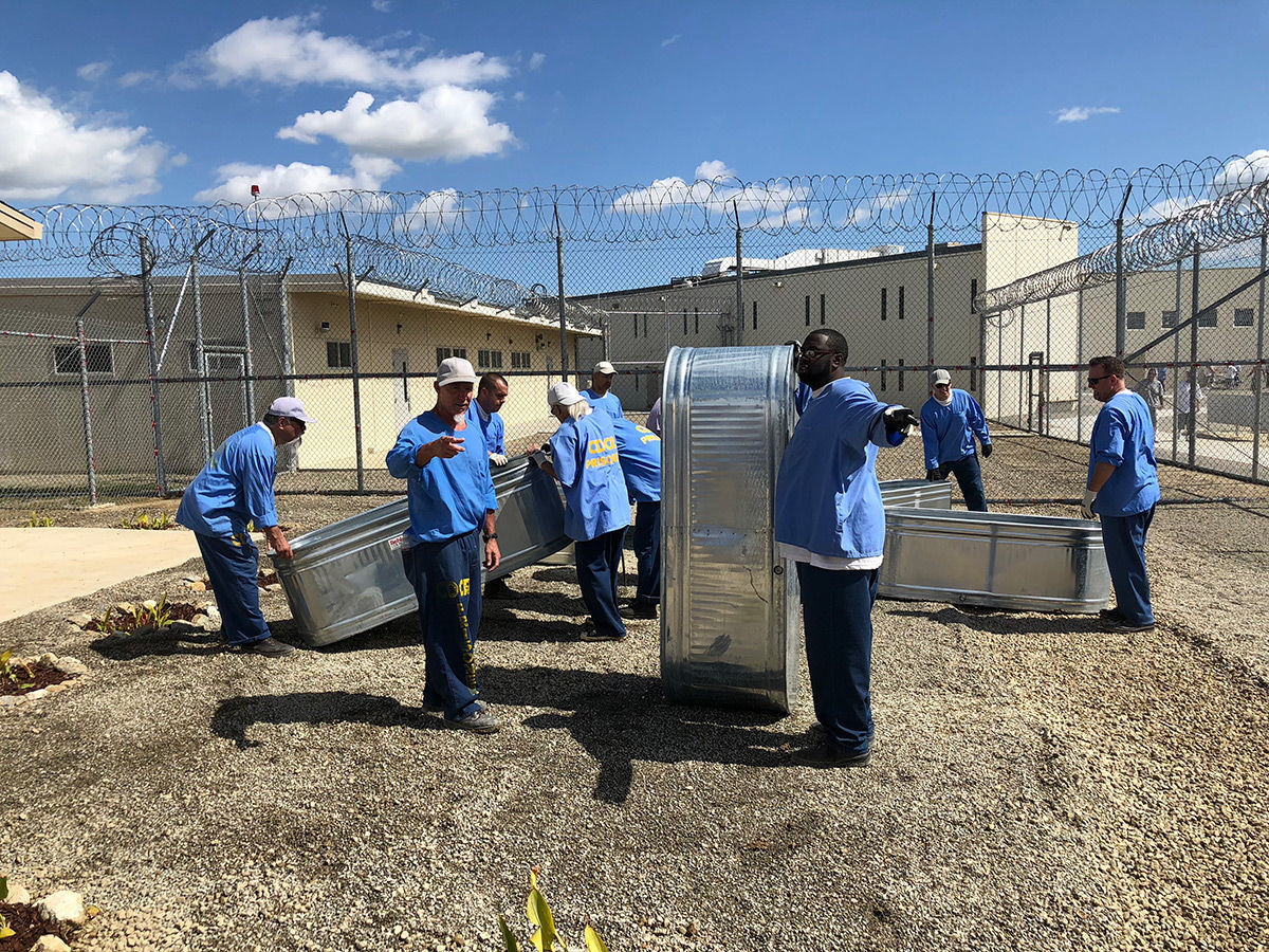 Avenal State Prison garden